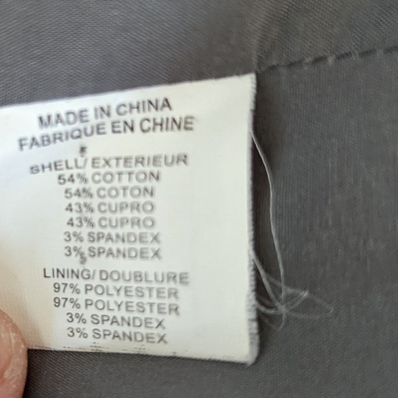 THEORY Women's Blazer Suit Jacket Gray RN# 98406 Lined; Cotton Blend; Size 00 - Picture 6 of 8